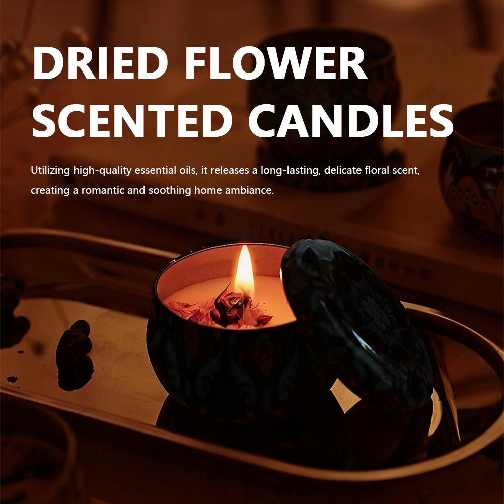 Home Fragrance Jar - Свечи для ароматерапии, цветочные ароматические свечи,