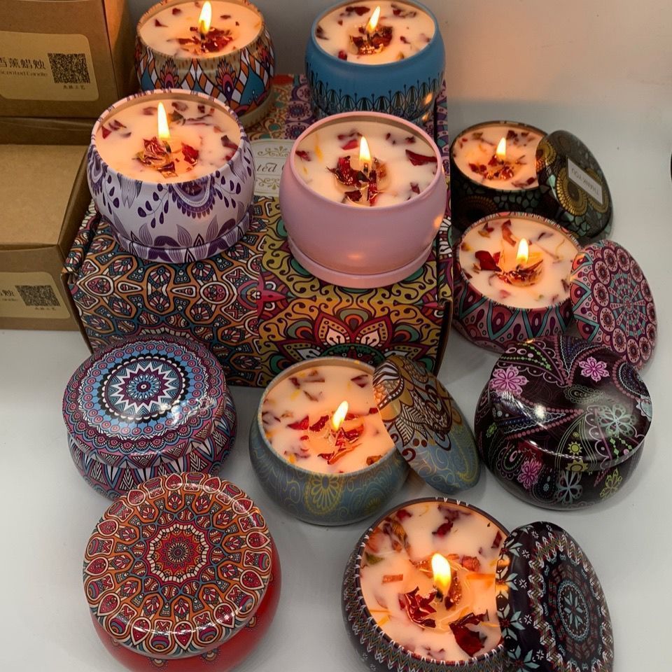 Home Fragrance Jar - 1 шт., винтажные банки, свечи, соевый