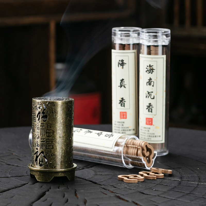Home Fragrance Incense - Вертикальная курильница из сплава, полый держатель