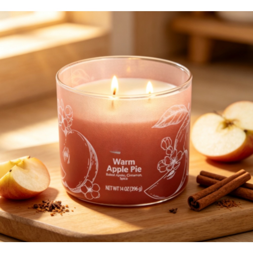 Home Fragrance Jar - Ароматическая свеча с запахом тёплого яблочного