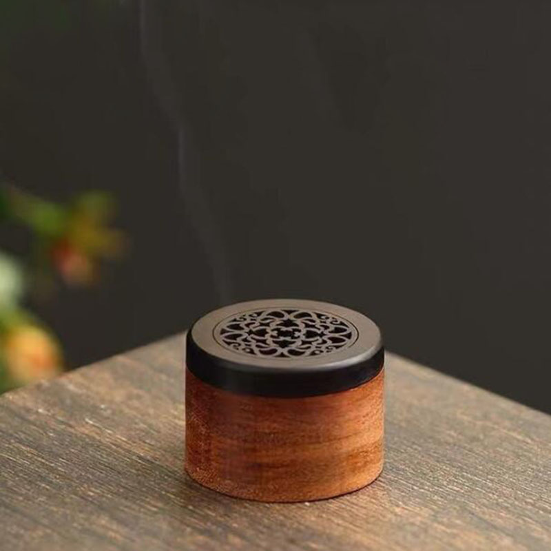 Home Fragrance Incense - Мини-коробка для благовоний из цельного дерева,