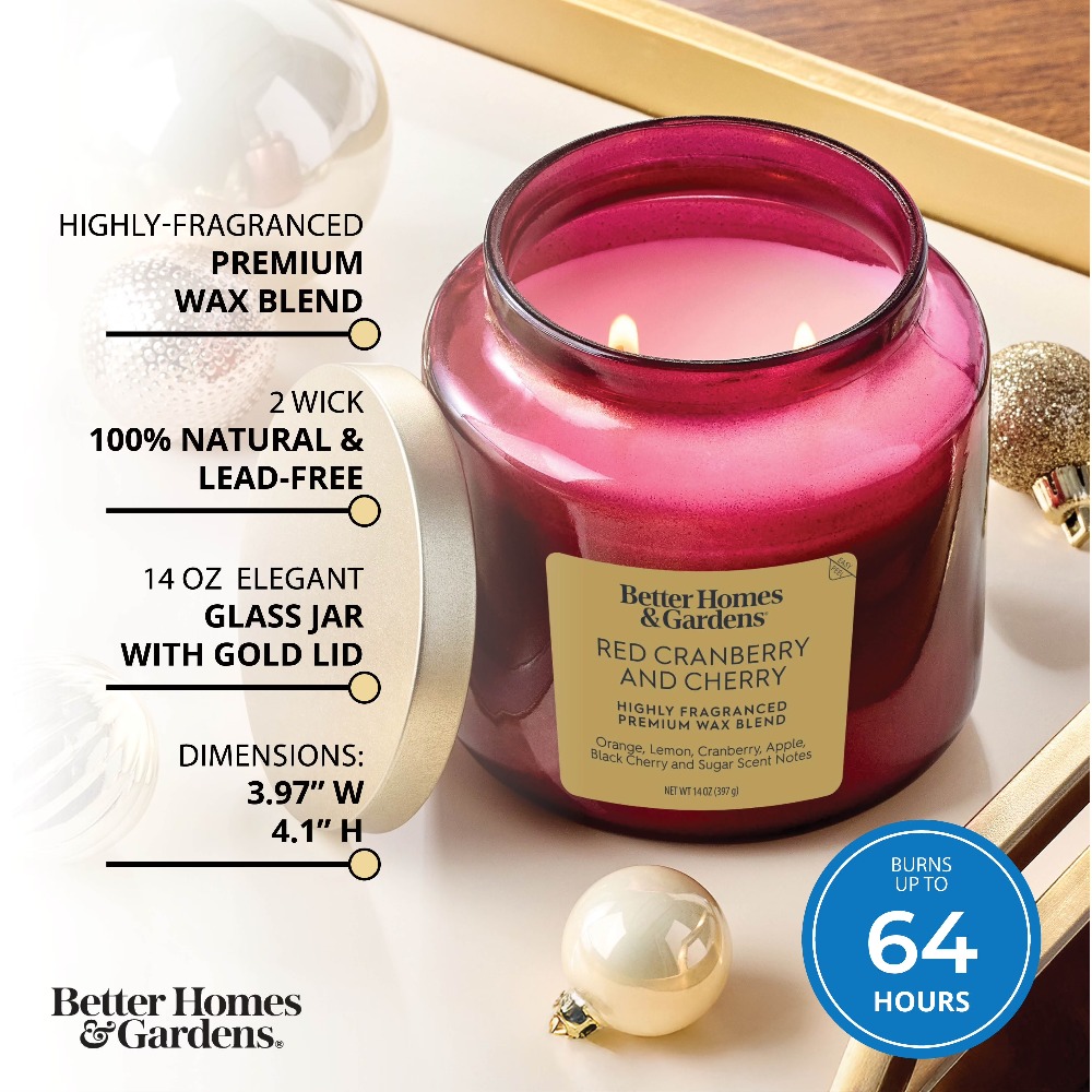 Красная стеклянная банка-свеча – обзор и цена Home Fragrance Jar